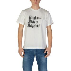 Replay White Cotton Men's T-Shirt